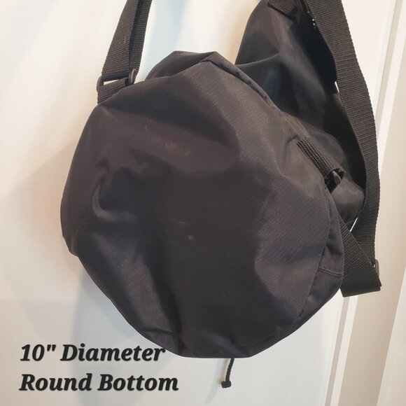 Collapsible Black Travel Bag Luggage Tag Backpack - Picture 5 of 10